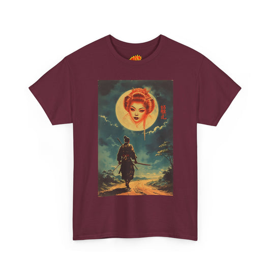 Walking Samurai w/Blood Moon Woman T-Shirt *Multiple Colors*