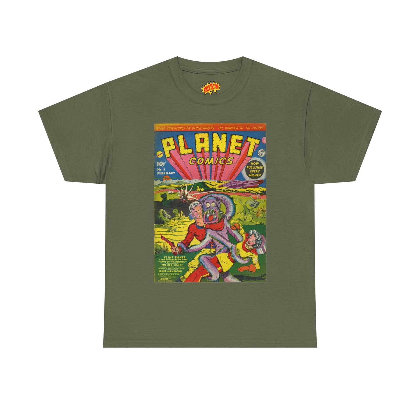 Planet Comics #2 - Heavy Cotton Tee *Dark Colors*