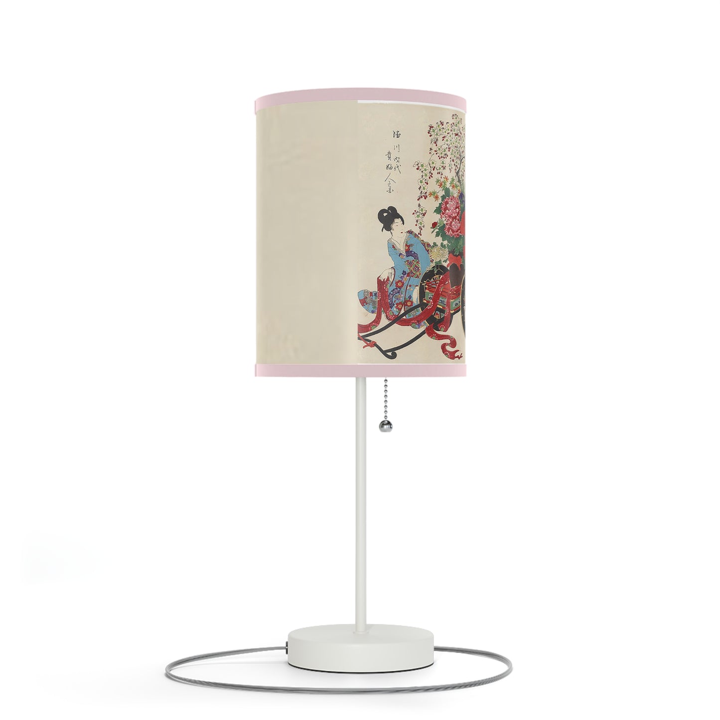Flower Cart by Chikanobu Japanese Lamp Many Colors Available