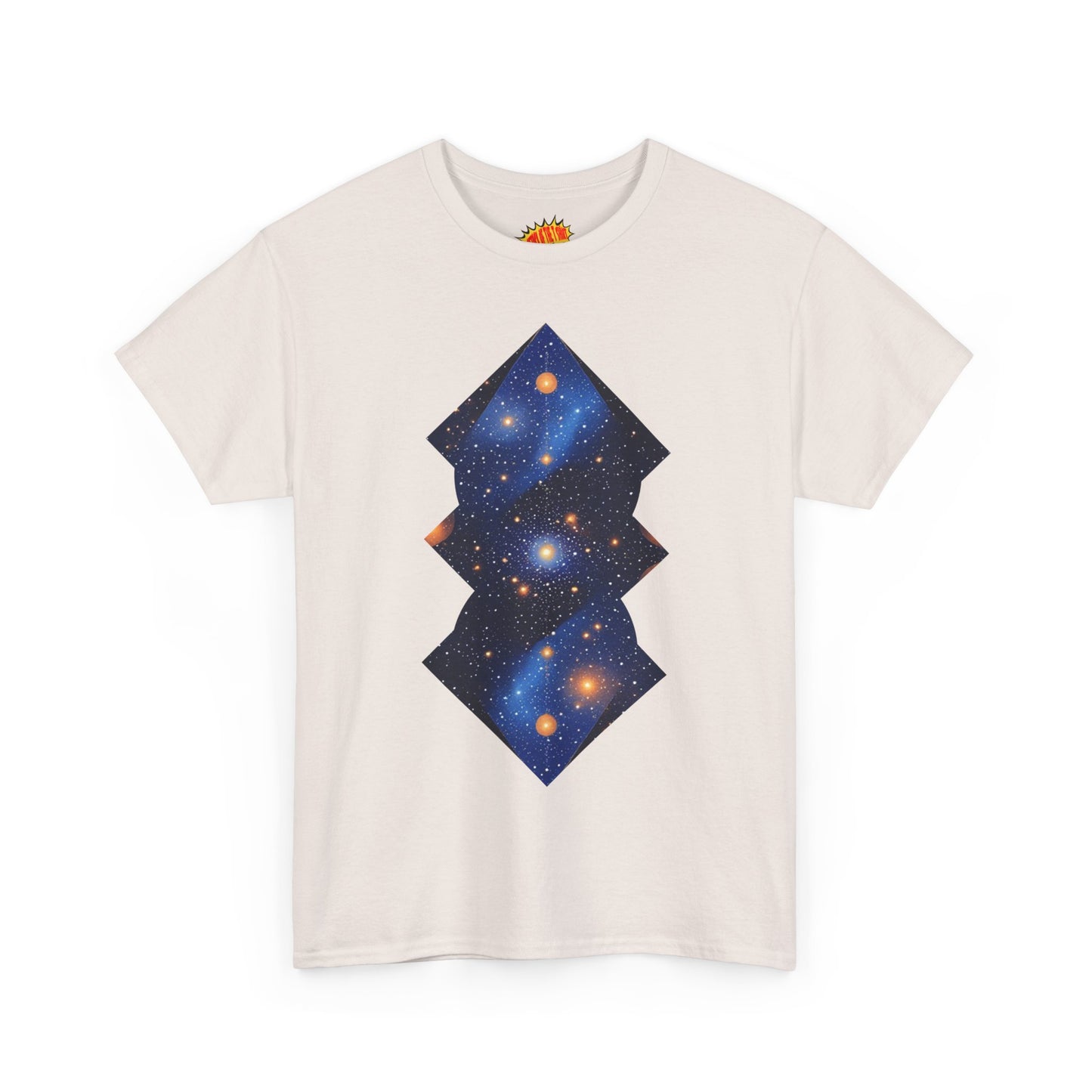 Geometric Shaped Galaxy Graphic Space Art Tee Shirt *Multiple Colors*