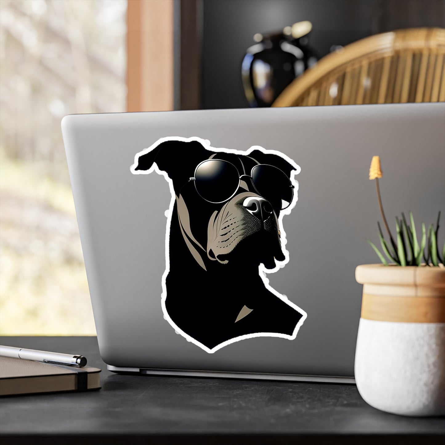 Dog with Sunglasses Durable Vinyl Decal Sticker