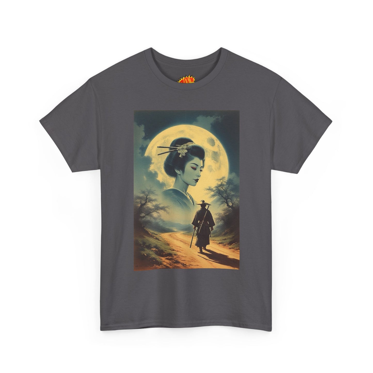 Walking Samurai w/Full Moon Woman T-Shirt *Multiple Colors*