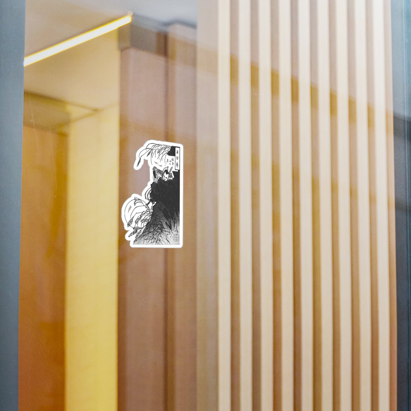 Inaba Mountain Moon Japanese Art Durable Vinyl Decal Sticker