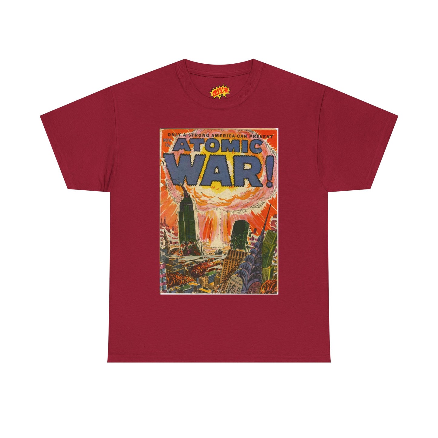 Atomic War Nov. Comic Tee Shirt *Multiple Colors*
