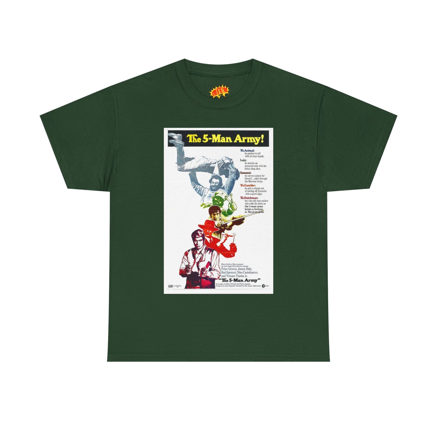 The 5 Man Army Movie Poster T-Shirt *Multiple Colors*