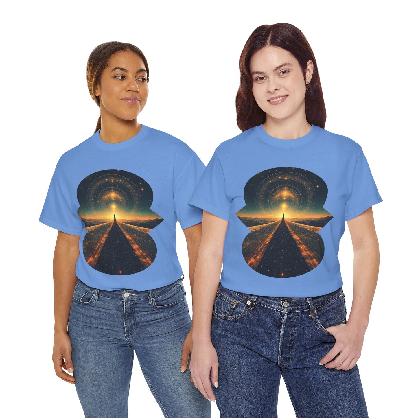 Cosmic Path Space Graphic Art Tee Shirt *Multiple Colors*