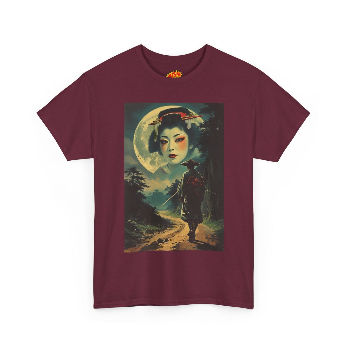 Night Traveller w/Full Moon Geisha T-Shirt *Multiple Colors*