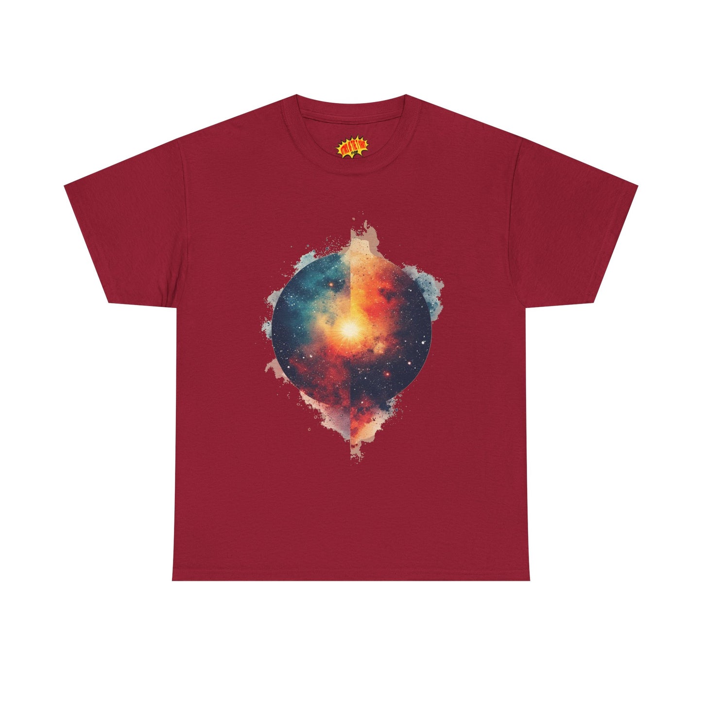 Round Galaxy w/Nebula Graphic Art Tee Shirt *Multiple Colors*