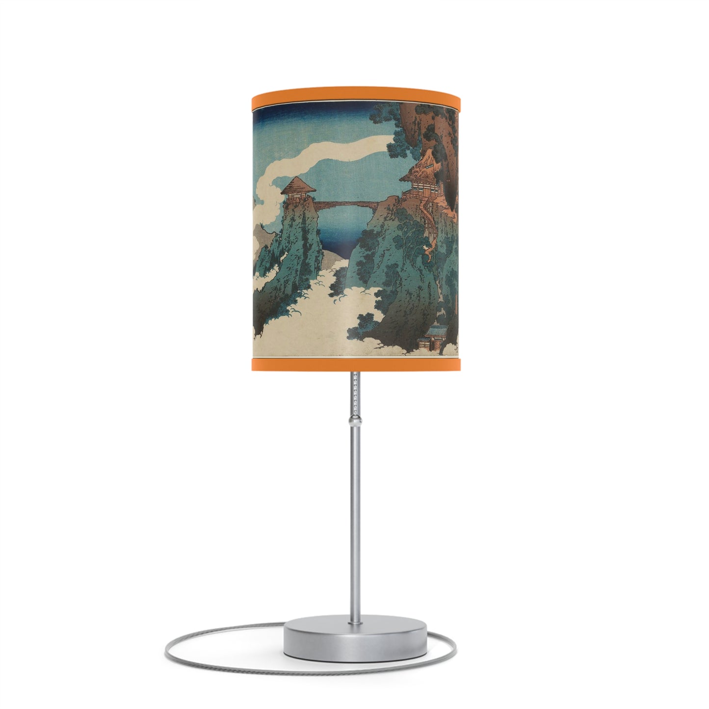 Hanging Cloud Bridge Japanese Woodcut Lamp