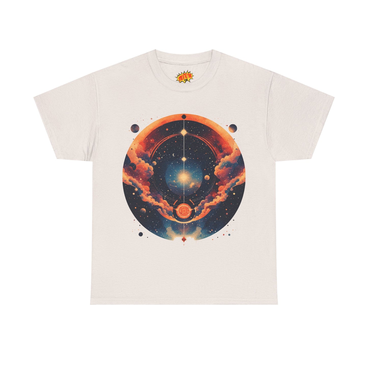 Round Galaxy Graphic Tee Shirt *Multiple Colors*