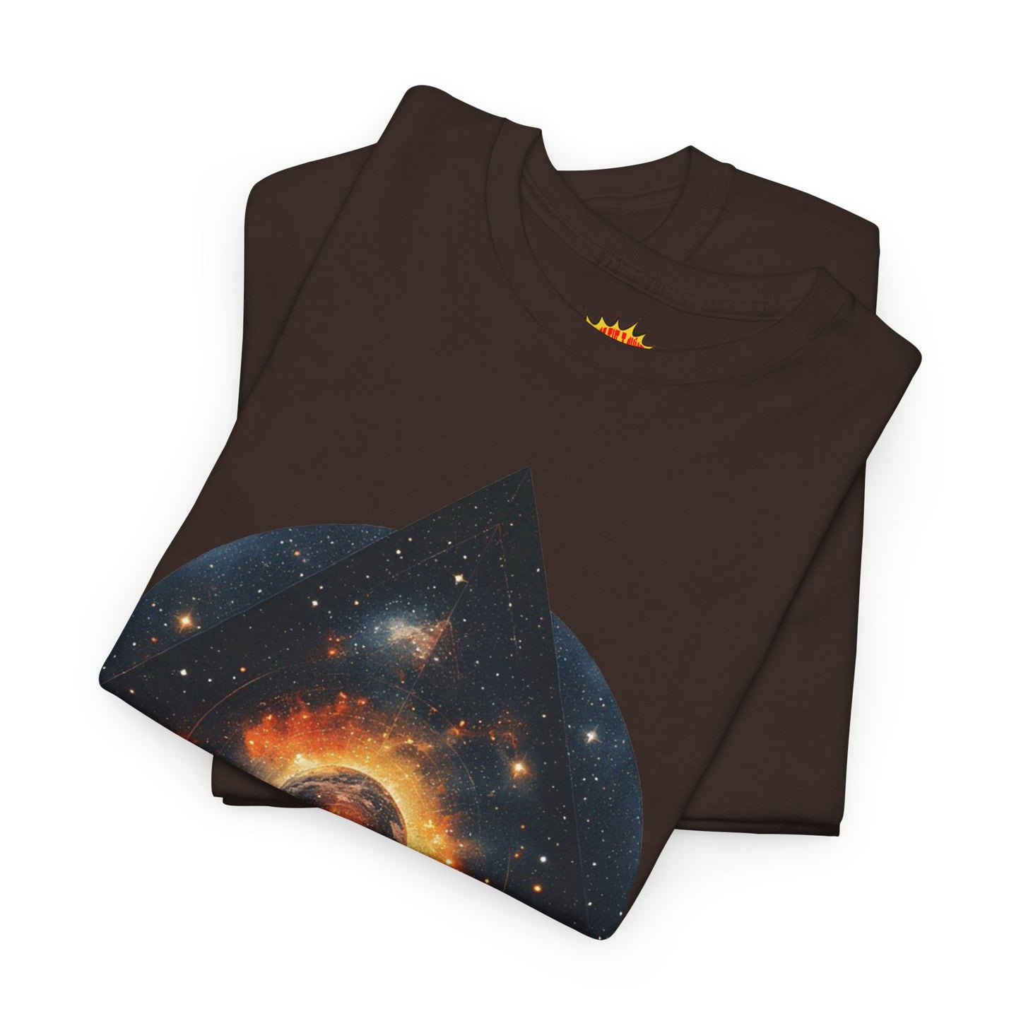 Rounded Diamond Shape Nebula Graphic Space Art Tee Shirt *Multiple Colors*