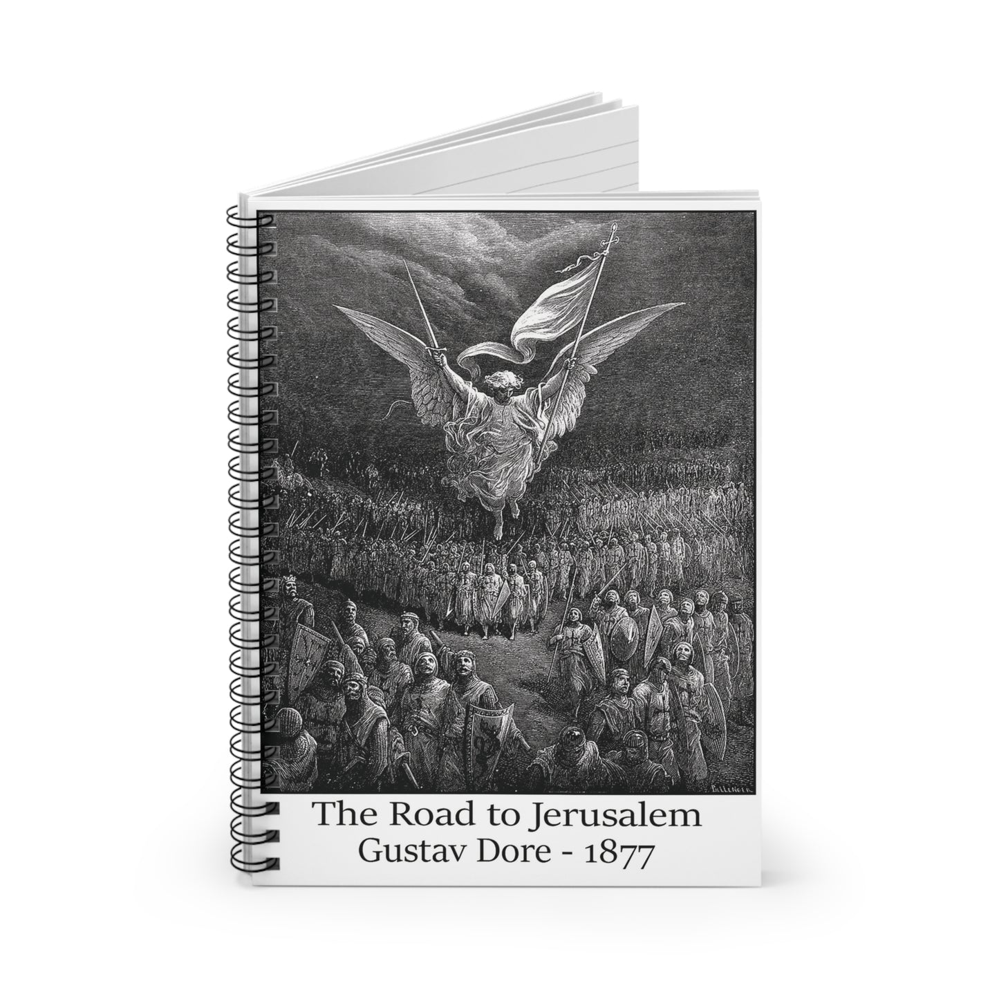 The Road to Jerusalem - Gustav Dore, 1877 Spiral Notebook
