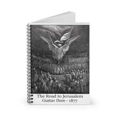 The Road to Jerusalem - Gustav Dore, 1877 Spiral Notebook