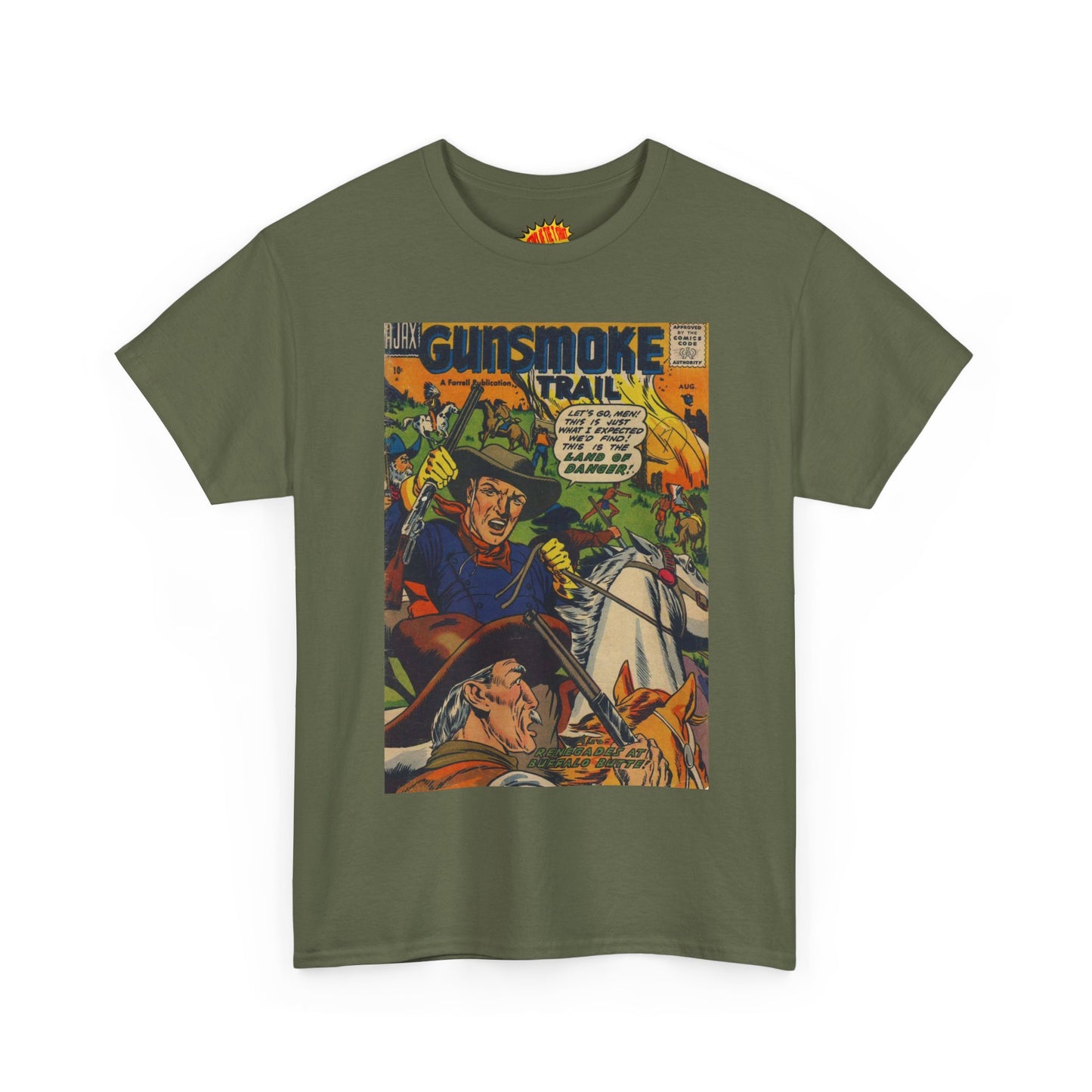 Gunsmoke Trail August Comic Tee Shirt *Multiple Colors*