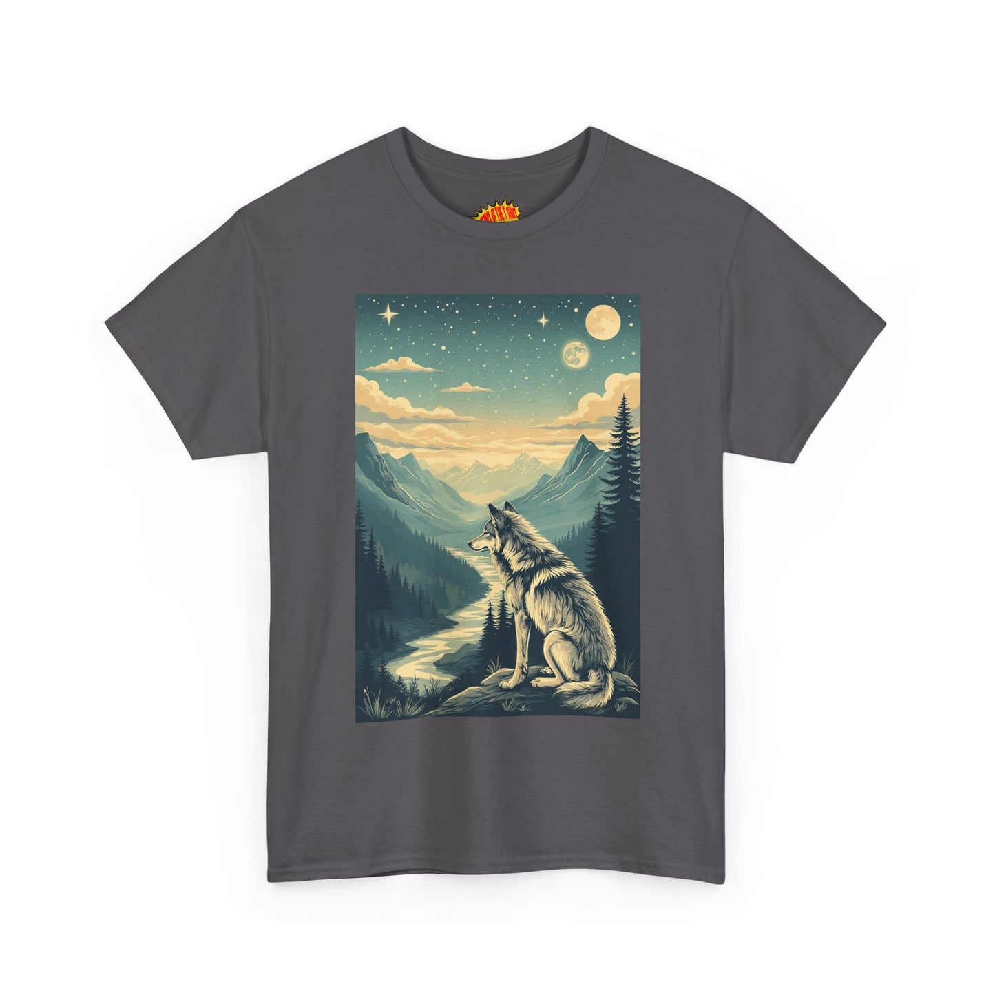 Mountain Wolf Scene T-Shirt *Multiple Colors*