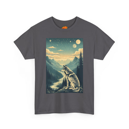 Mountain Wolf Scene T-Shirt