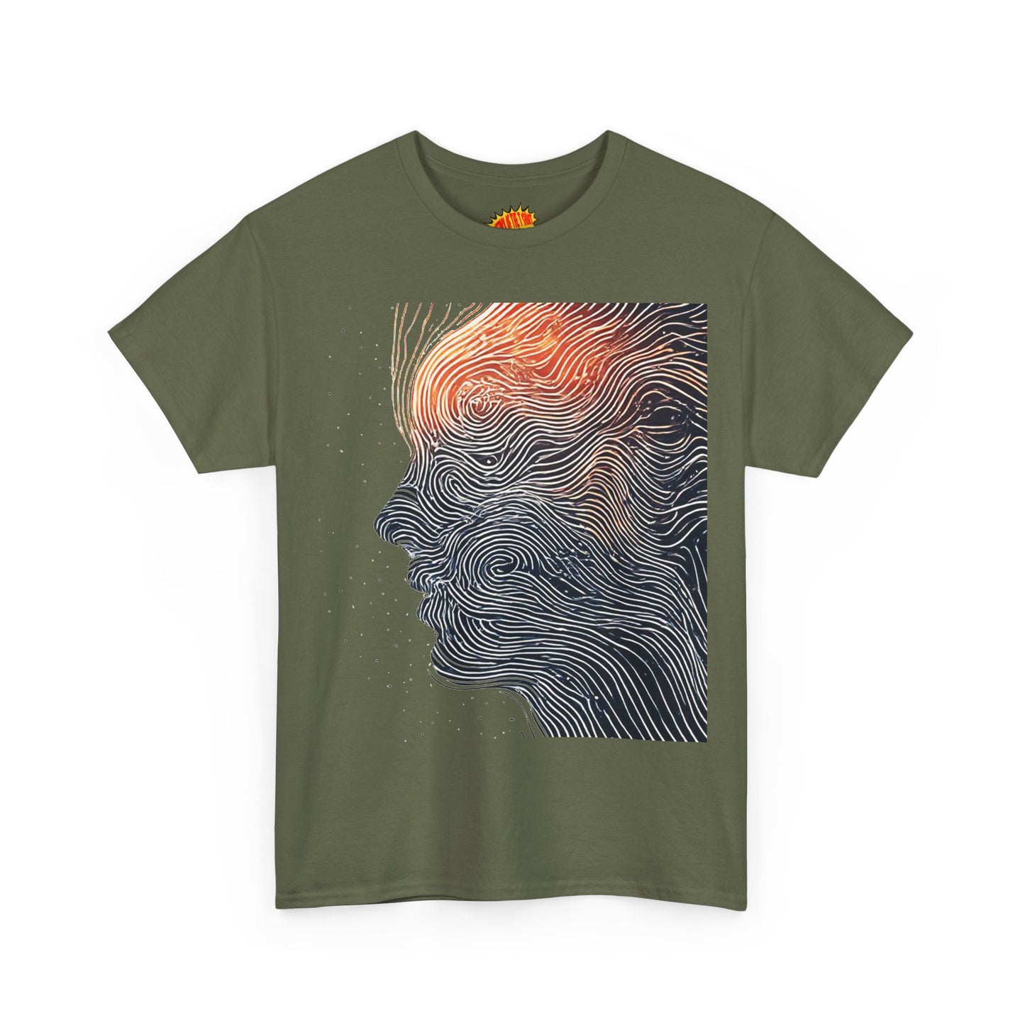 Line Drawing Face Graphic Art Tee Shirt *Multiple Colors*