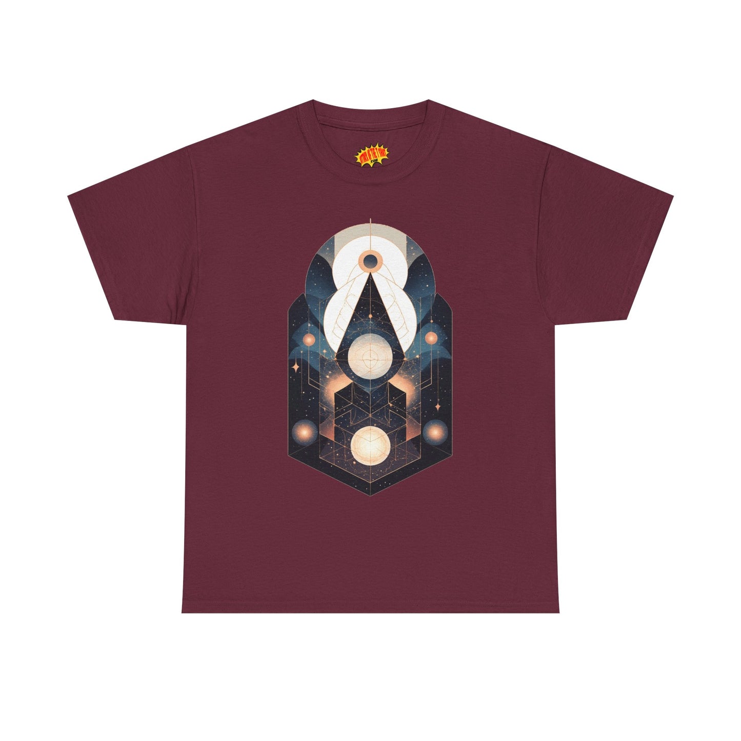 Geometric Space Art Pattern Graphic Tee Shirt *Multiple Colors*