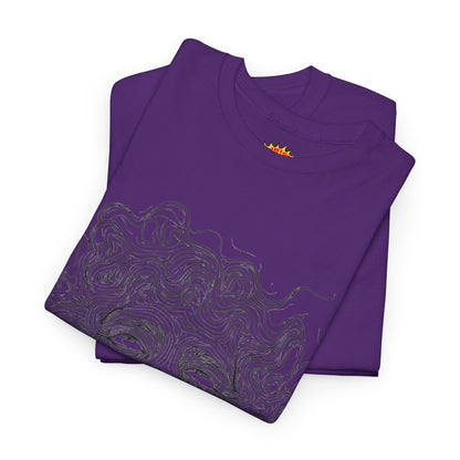 Human Face Line Drawing Graphic Art Tee Shirt