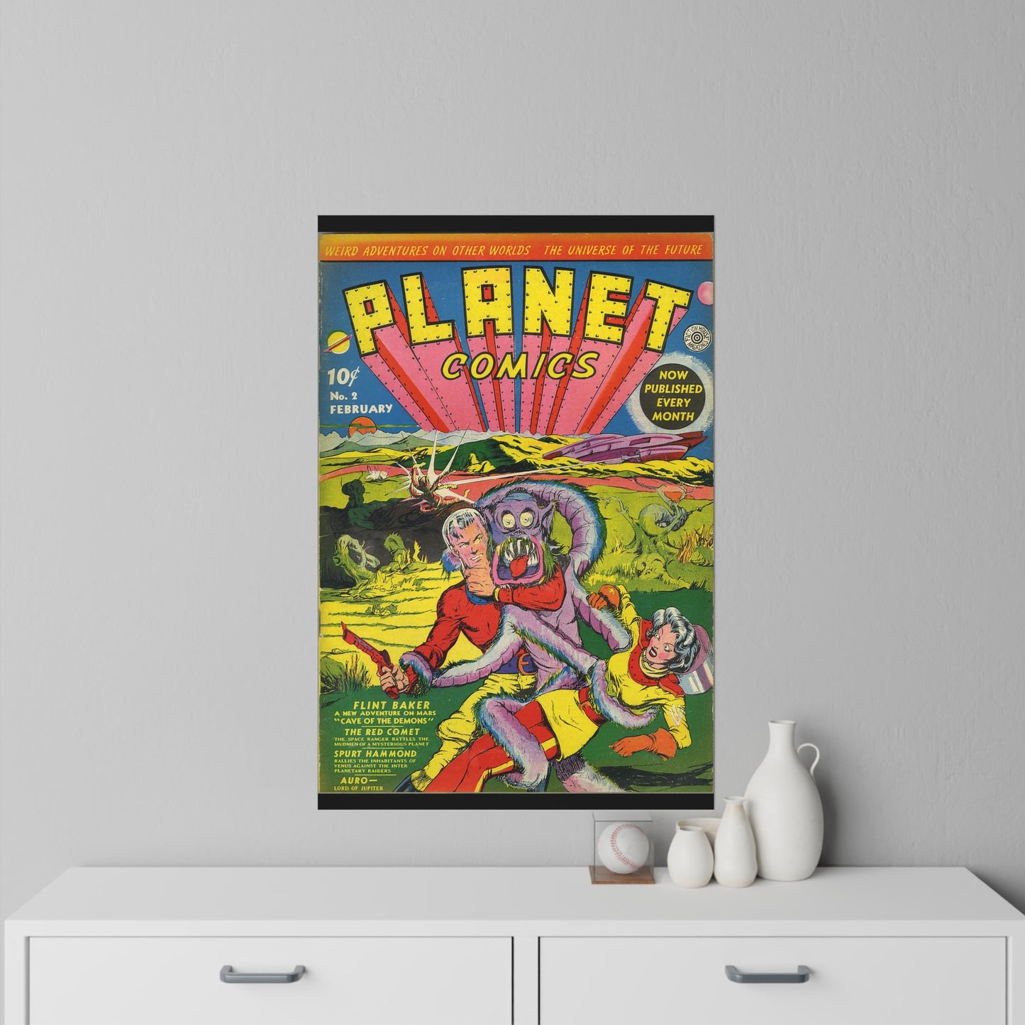 Planet Comics #2 Wall Decals *Multiple Sizes Available*