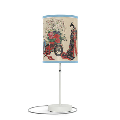 Flower Cart by Chikanobu Japanese Lamp Many Colors Available