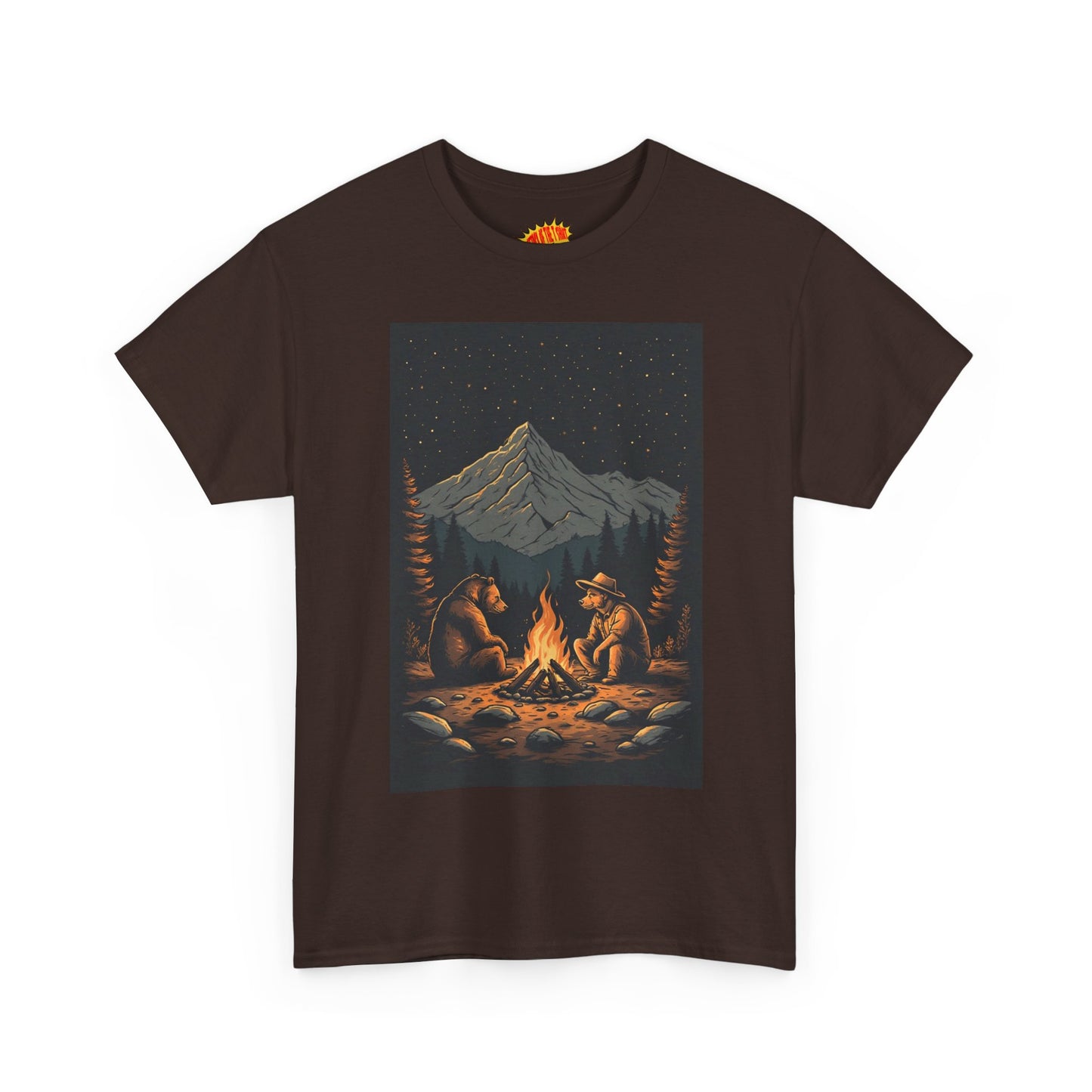 Mountain Bears Campfire Scene T-Shirt *Multiple Colors*