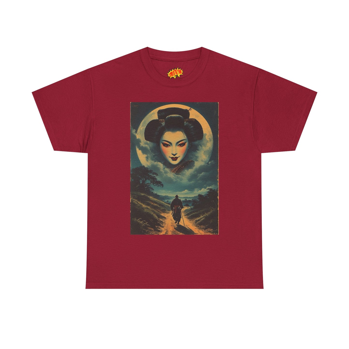 Walking Samurai w/Geisha Moon T-Shirt *Multiple Colors*