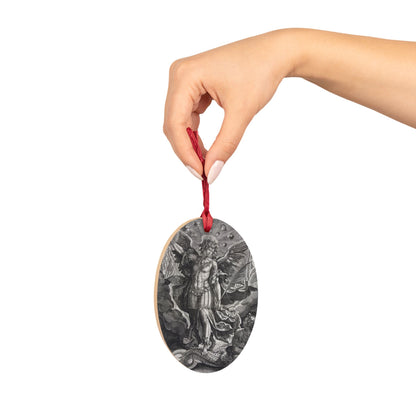 Archangel Michael Wooden Ornament