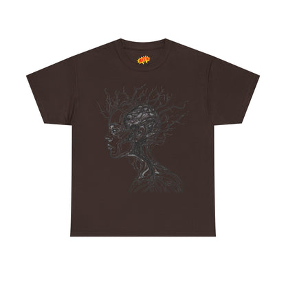Anatomy Line Drawing Face Graphic Art Tee Shirt
