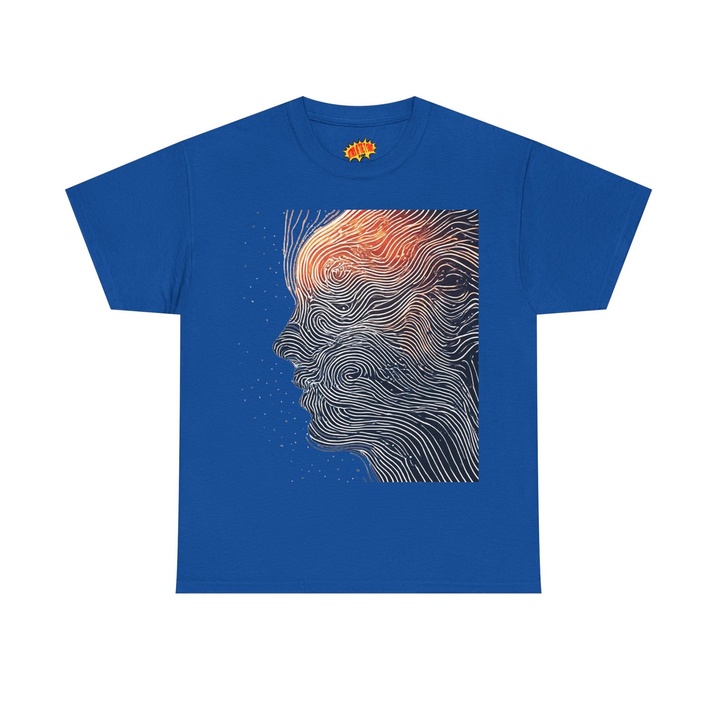 Line Drawing Face Graphic Art Tee Shirt *Multiple Colors*