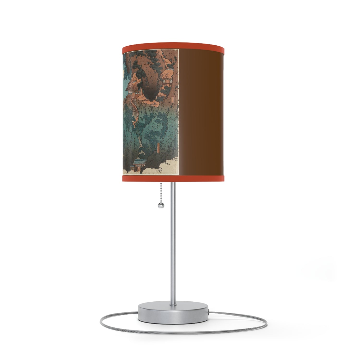 Hanging Cloud Bridge Japanese Woodcut Lamp