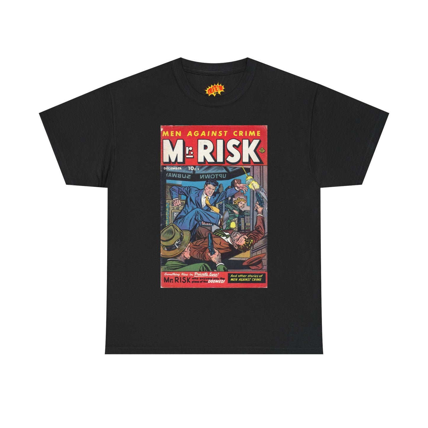 Mr. Risk December Comic Tee Shirt *Multiple Colors*