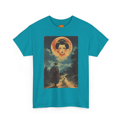 Samurai w/Blood Moon Woman T-Shirt