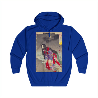 Kiyohime - 36 Ghosts Deluxe Full Zip Hoodie, Many Colors and Sizes
