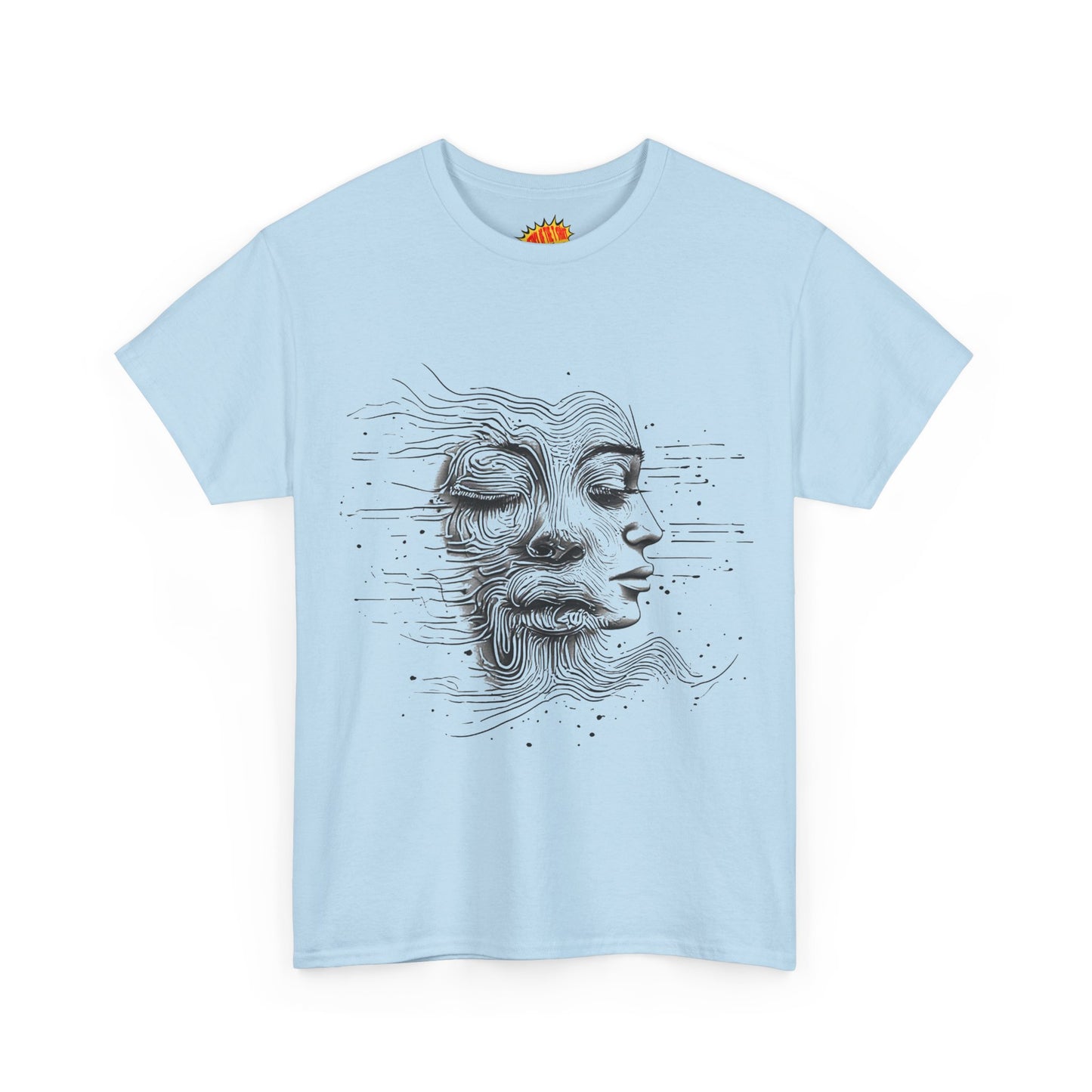 Line Drawing Graphic Art Faces Tee Shirt *Multiple Colors*