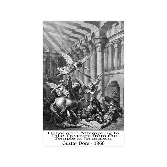 Heliodorus Warrior Angel Print - Gustav Dore, 1866