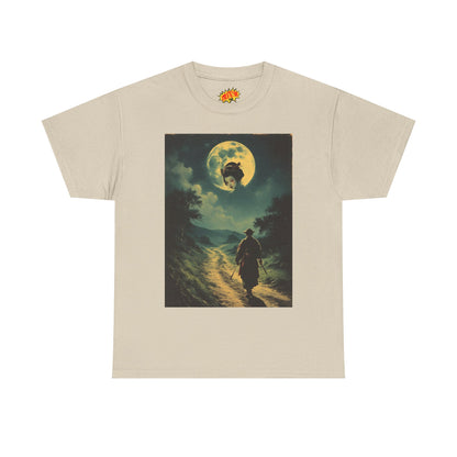 Travelling Samurai w/Moon Geisha Woman T-Shirt