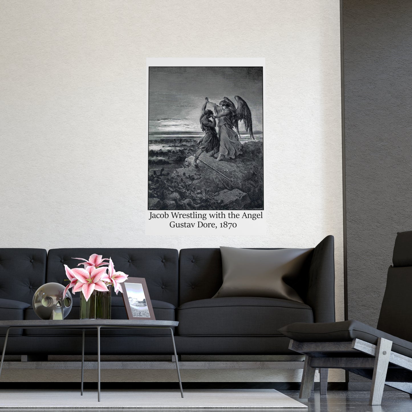 Jacob Wrestling with the Angel - Gustav Dore, 1870