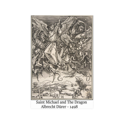 Saint Michael and The Dragon - Albrecht Dürer, 1498