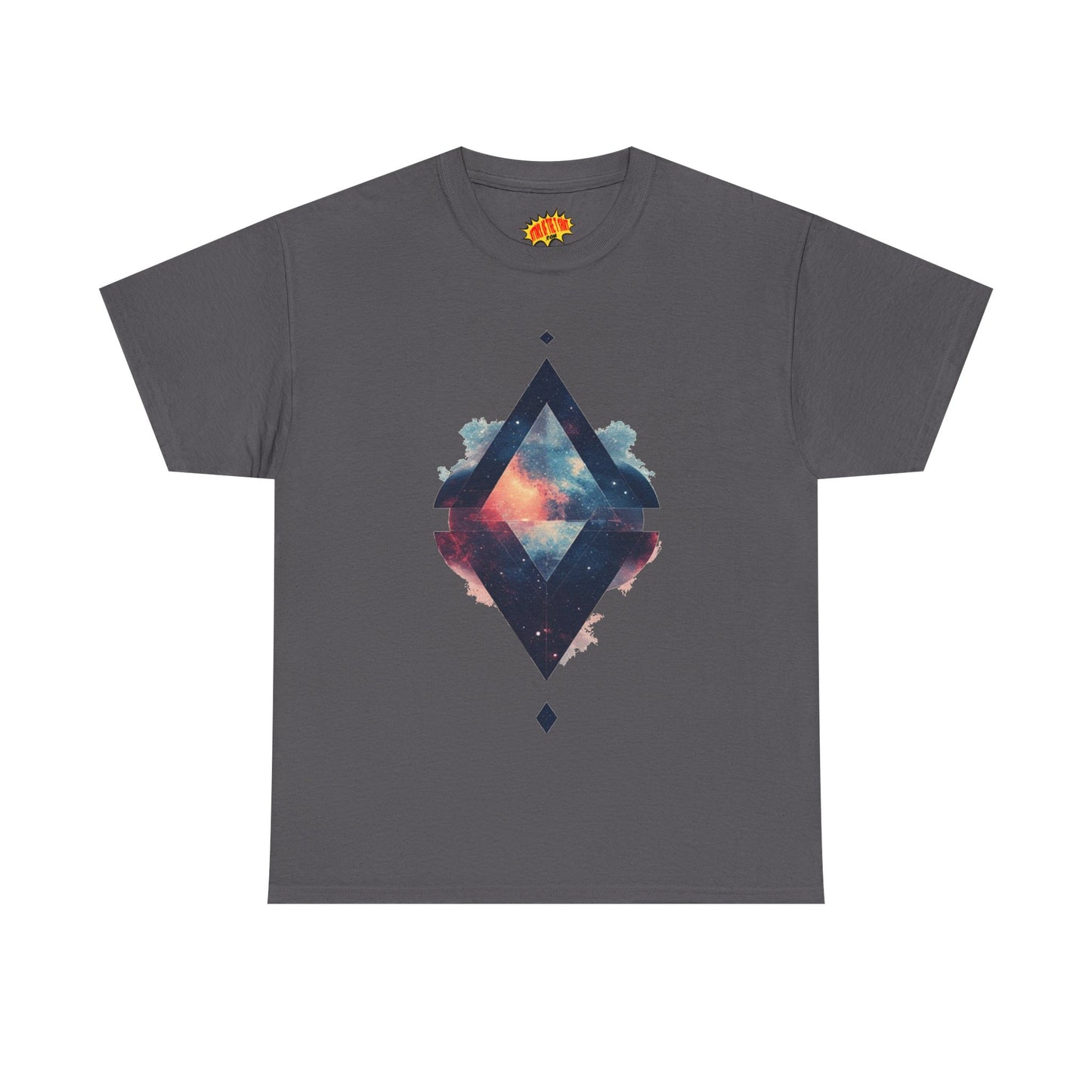 Split Diamond Shape Nebula Graphic Space Art Tee Shirt *Multiple Colors*