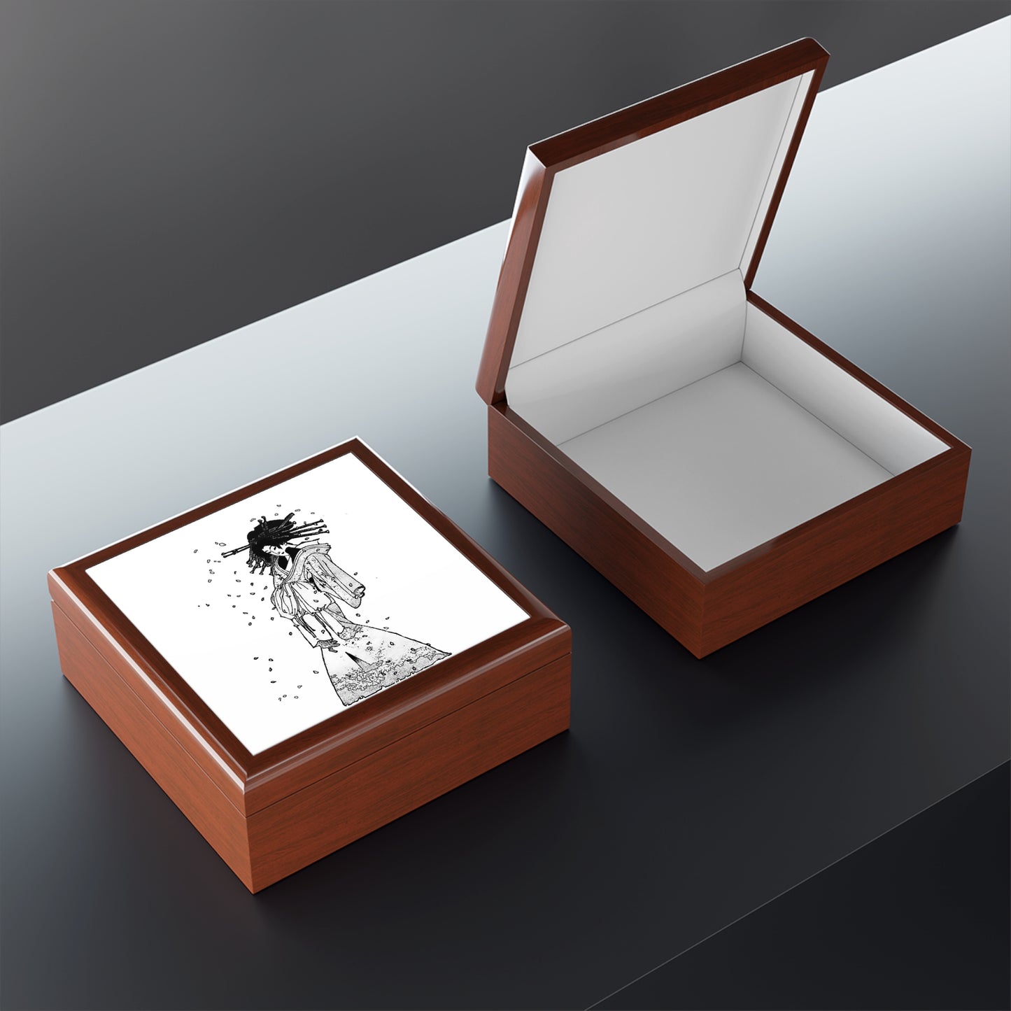 Spirit of the Komachi Cherry Tree Jewelry Box