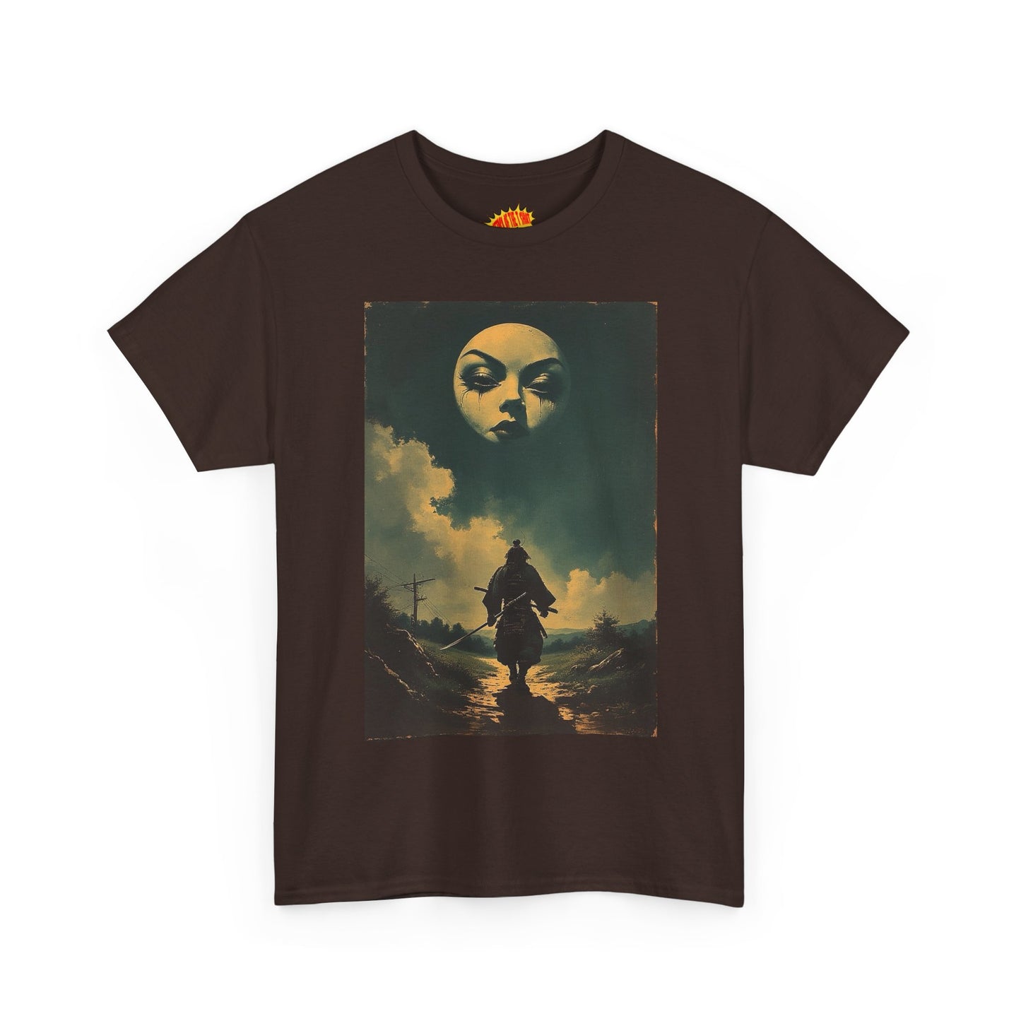Walking Samurai w/Full Moon Face T-Shirt *Multiple Colors*