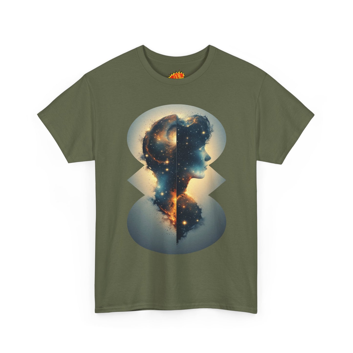 Cosmic Silhouette Galaxy Graphic Art Tee Shirt *Multiple Colors*
