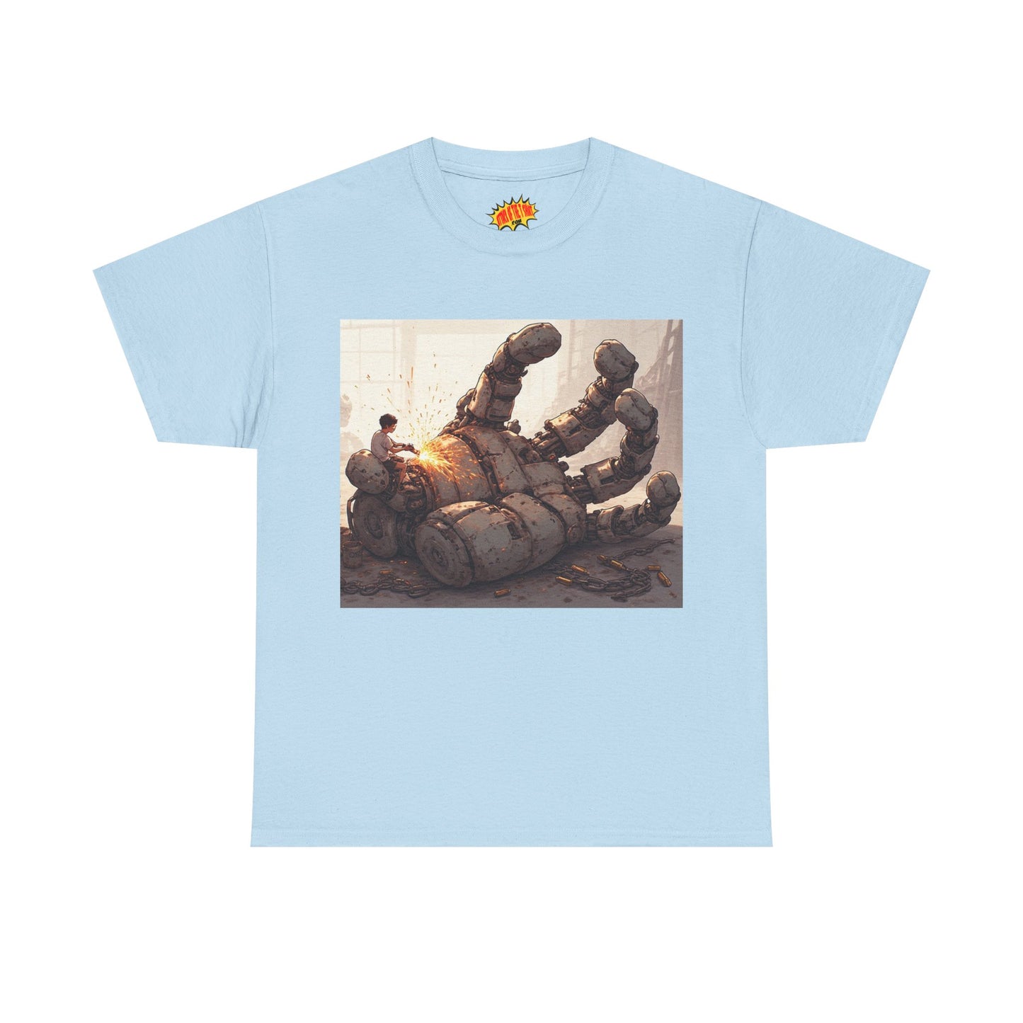 Anime Welder w/Giant Robot Hand T-Shirt *Multiple Colors*