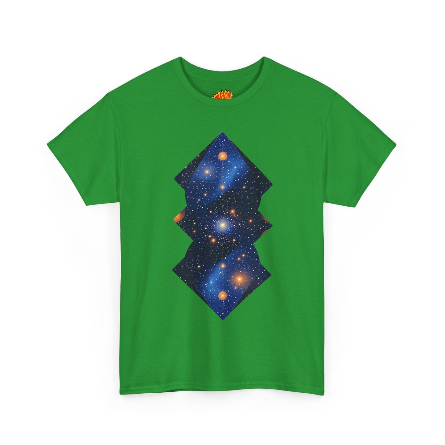 Geometric Shaped Galaxy Graphic Space Art Tee Shirt *Multiple Colors*