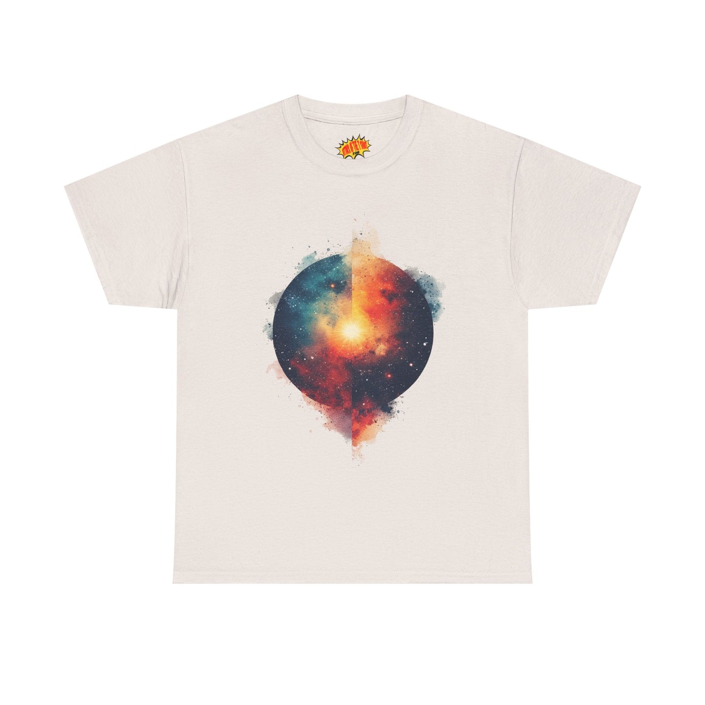Round Galaxy w/Nebula Graphic Art Tee Shirt *Multiple Colors*