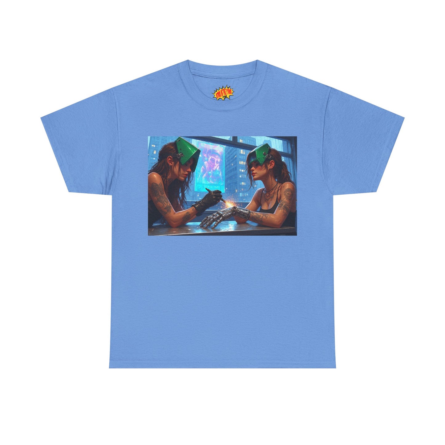Cyberpunk Robot Hand Repair Scene T-Shirt *Multiple Colors*