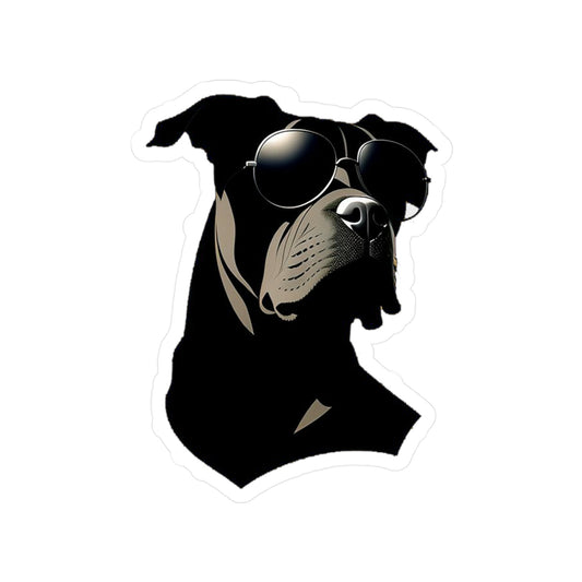 Dog with Sunglasses Durable Vinyl Decal Sticker