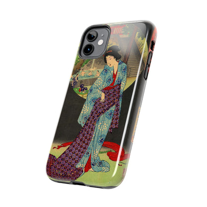 Oji Waterfall by Toyohara Chikanobu, 1890 iPhone Case *Many Sizes Available*