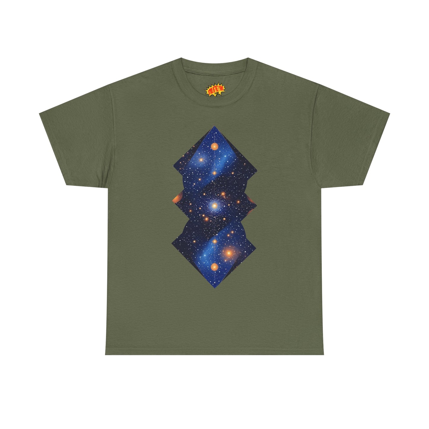 Geometric Shaped Galaxy Graphic Space Art Tee Shirt *Multiple Colors*